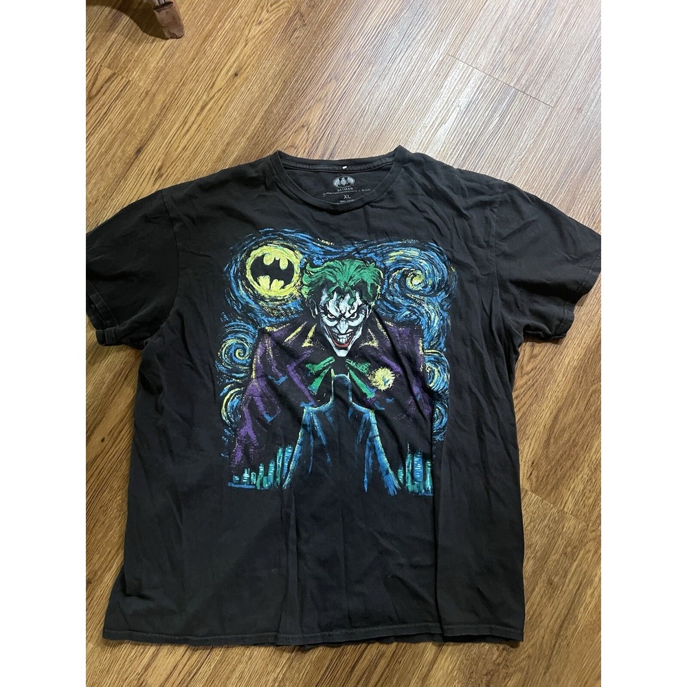 DC Comics Joker & Batman Starry Night T-shirt Short Sleeve Adult Size XL